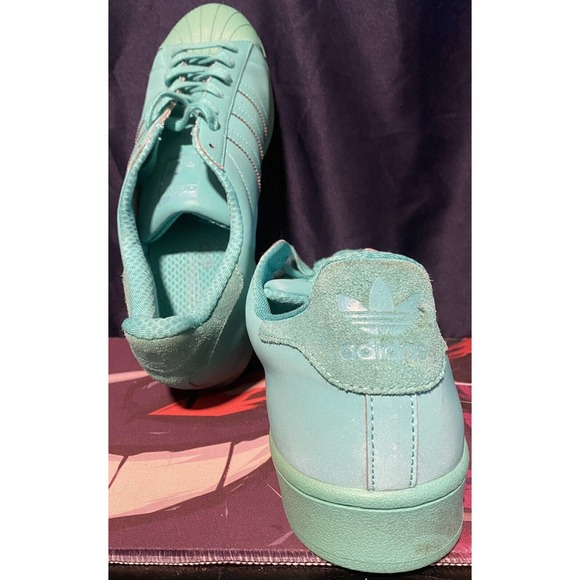 Adidas Superstar Shock Mint Green Reflective 3M men's 13 ART S80331 - Picture 6 of 7